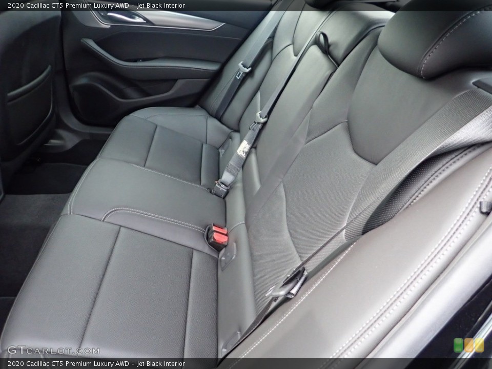 Jet Black Interior Rear Seat for the 2020 Cadillac CT5 Premium Luxury AWD #141215701