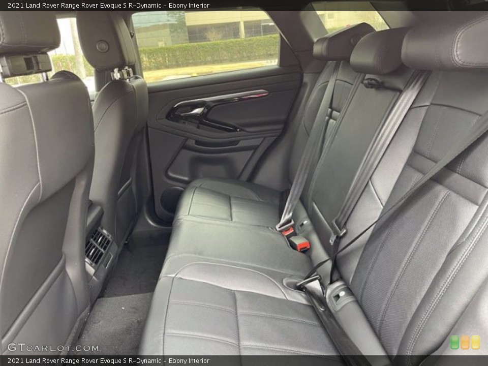 Ebony Interior Rear Seat for the 2021 Land Rover Range Rover Evoque S R-Dynamic #141216040