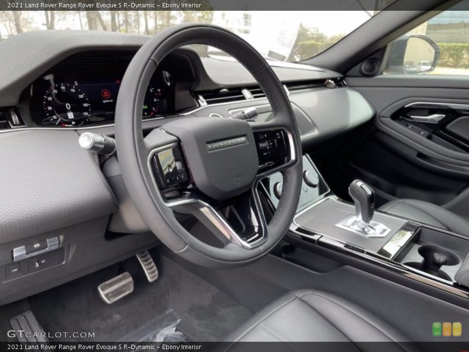 Ebony Interior Steering Wheel for the 2021 Land Rover Range Rover Evoque S R-Dynamic #141216193
