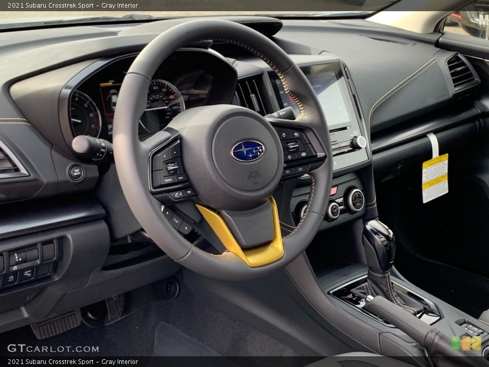 Gray Interior Dashboard for the 2021 Subaru Crosstrek Sport #141216733