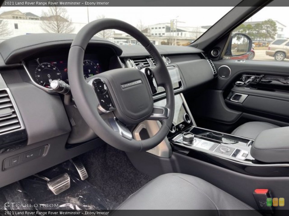 Ebony Interior Steering Wheel for the 2021 Land Rover Range Rover Westminster #141216844