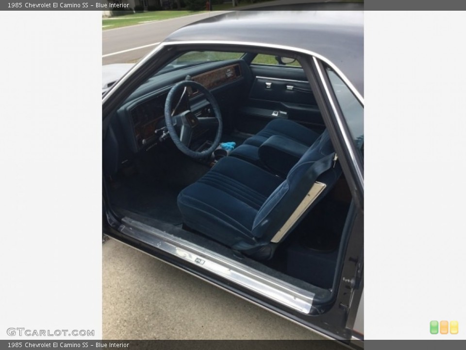 Blue Interior Photo for the 1985 Chevrolet El Camino SS #141217774
