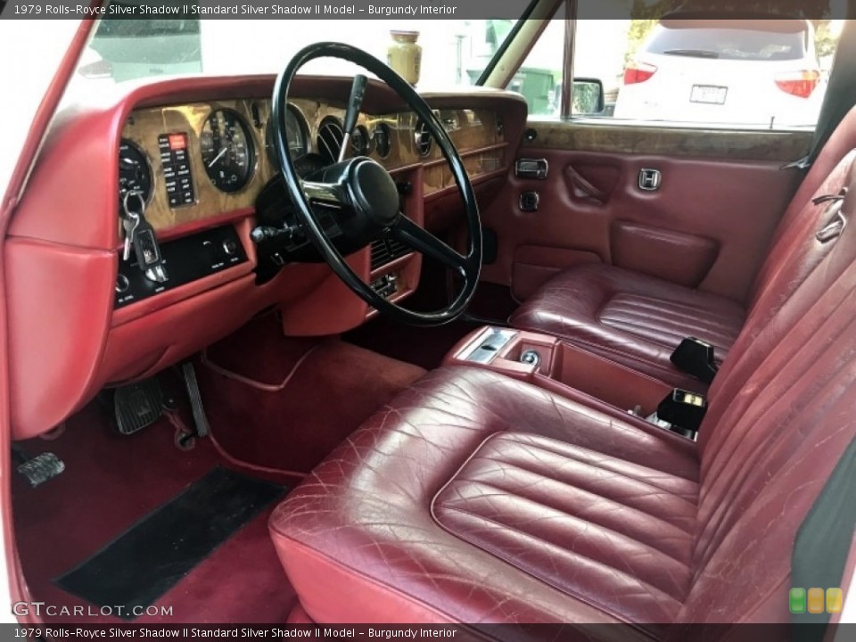 Burgundy Interior Photo for the 1979 Rolls-Royce Silver Shadow II  #141218536