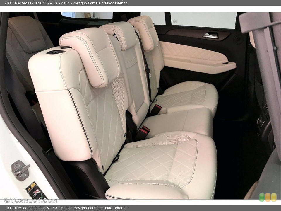 designo Porcelain/Black Interior Rear Seat for the 2018 Mercedes-Benz GLS 450 4Matic #141218860