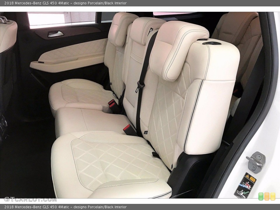 designo Porcelain/Black Interior Rear Seat for the 2018 Mercedes-Benz GLS 450 4Matic #141218881