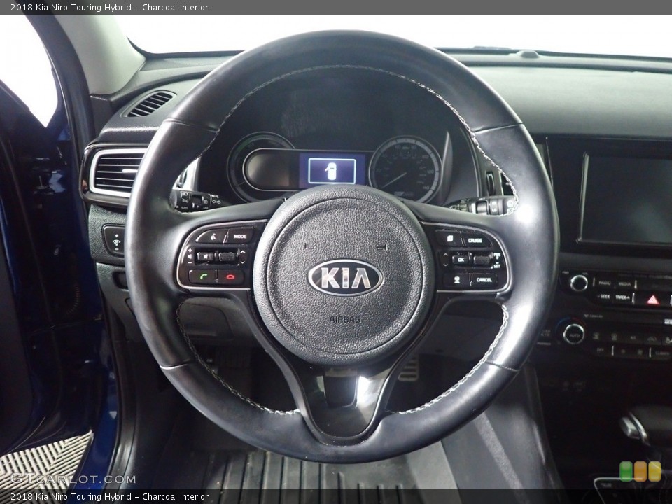 Charcoal Interior Steering Wheel for the 2018 Kia Niro Touring Hybrid #141219916