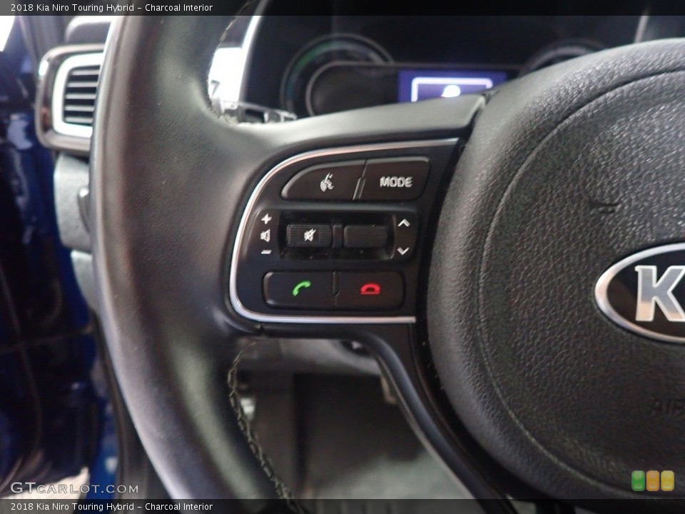 Charcoal Interior Steering Wheel for the 2018 Kia Niro Touring Hybrid #141219955