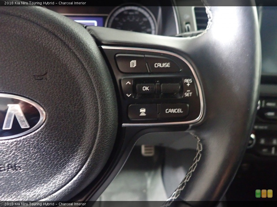 Charcoal Interior Steering Wheel for the 2018 Kia Niro Touring Hybrid #141219976