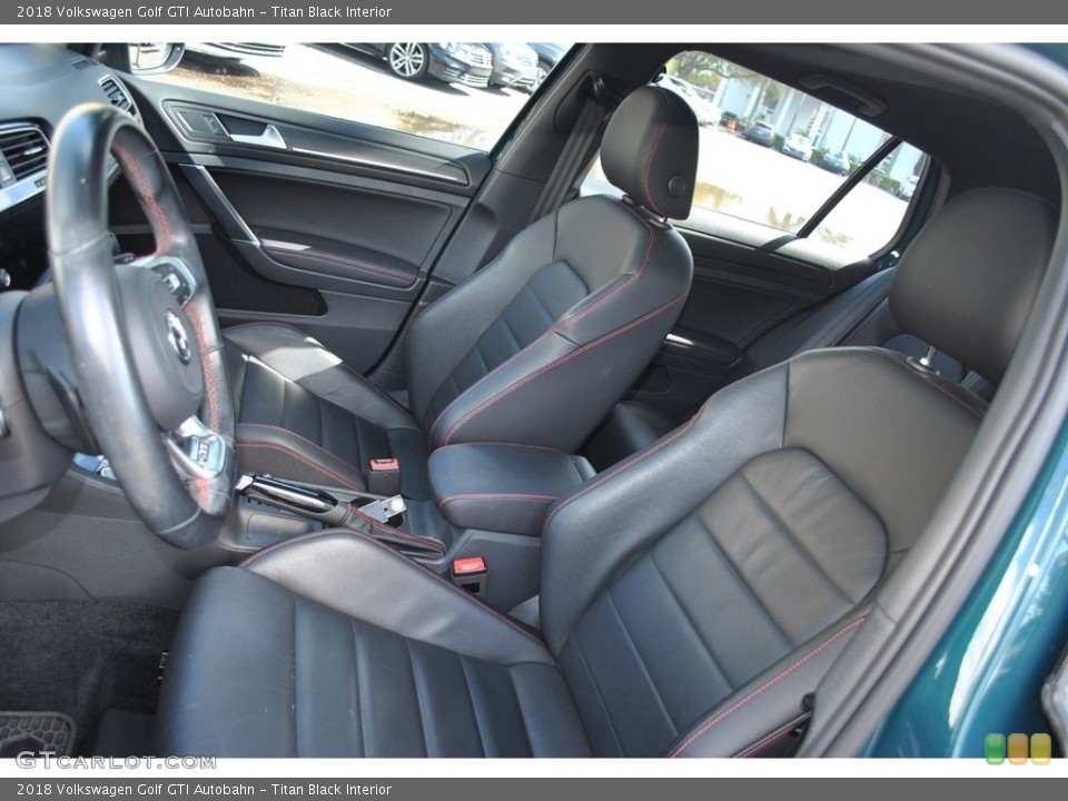 Titan Black Interior Front Seat for the 2018 Volkswagen Golf GTI Autobahn #141220828
