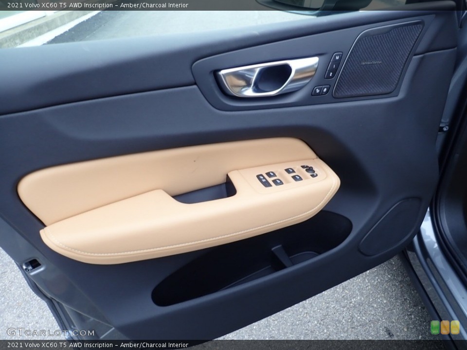 Amber/Charcoal Interior Door Panel for the 2021 Volvo XC60 T5 AWD Inscription #141220885