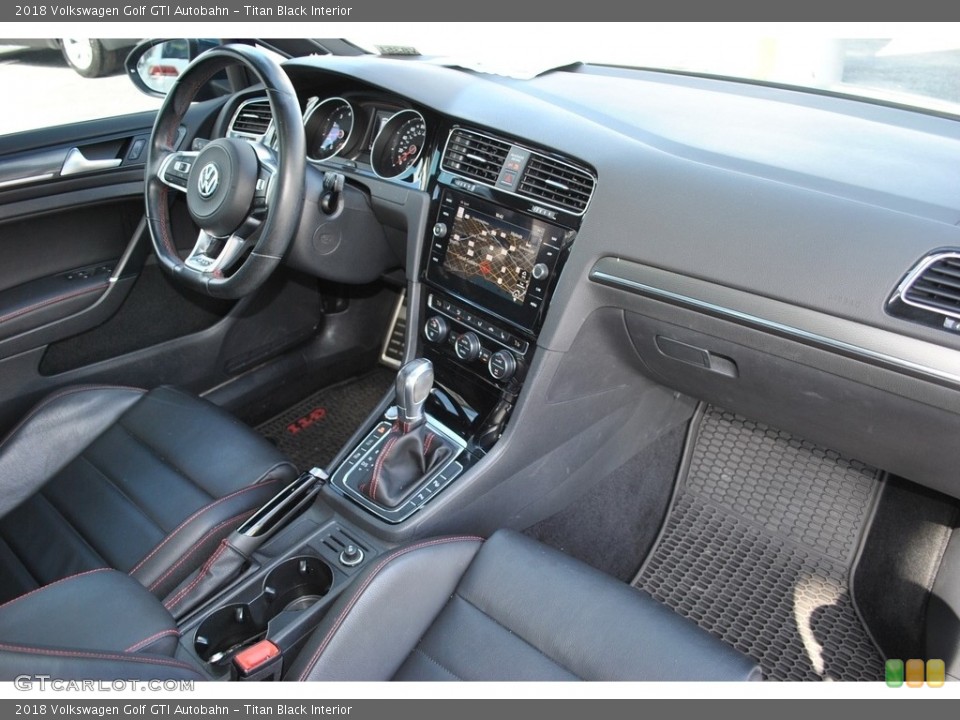 Titan Black Interior Dashboard for the 2018 Volkswagen Golf GTI Autobahn #141220960