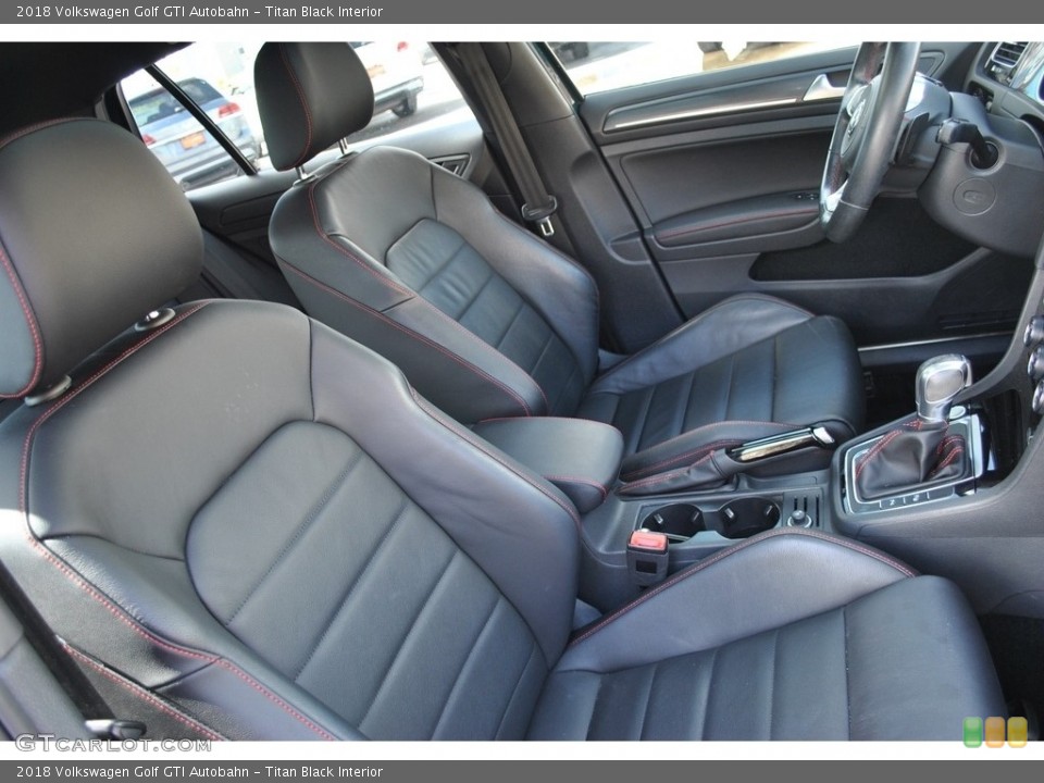 Titan Black Interior Front Seat for the 2018 Volkswagen Golf GTI Autobahn #141220975