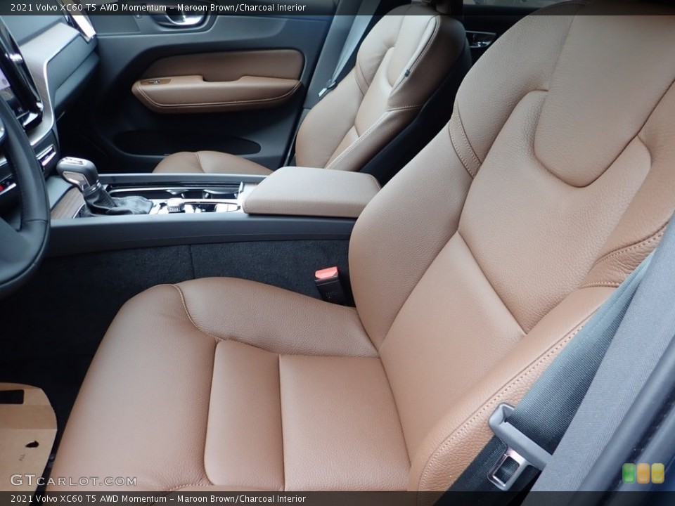 Maroon Brown/Charcoal 2021 Volvo XC60 Interiors