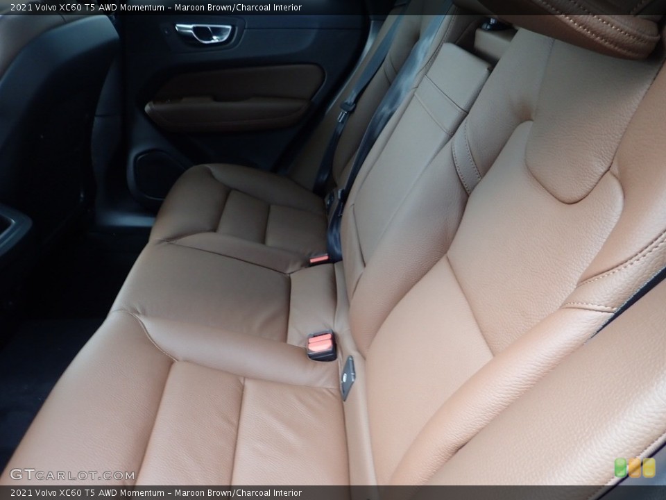 Maroon Brown/Charcoal Interior Rear Seat for the 2021 Volvo XC60 T5 AWD Momentum #141223126