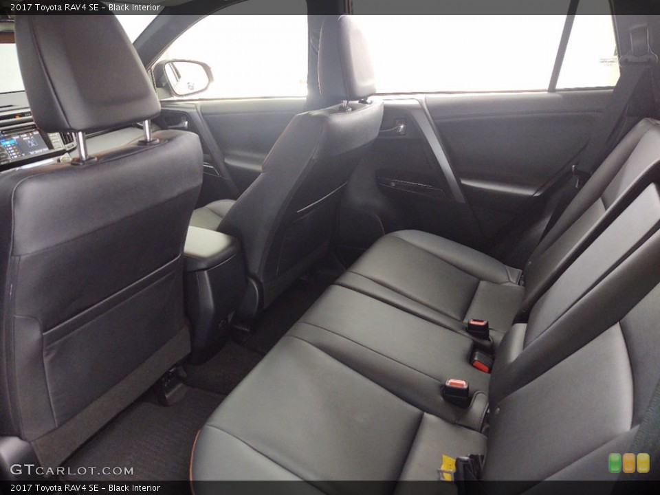 Black Interior Rear Seat for the 2017 Toyota RAV4 SE #141225643