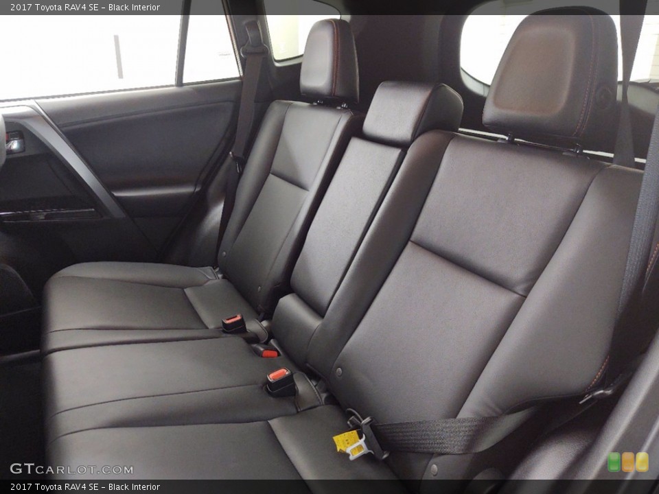 Black Interior Rear Seat for the 2017 Toyota RAV4 SE #141225649