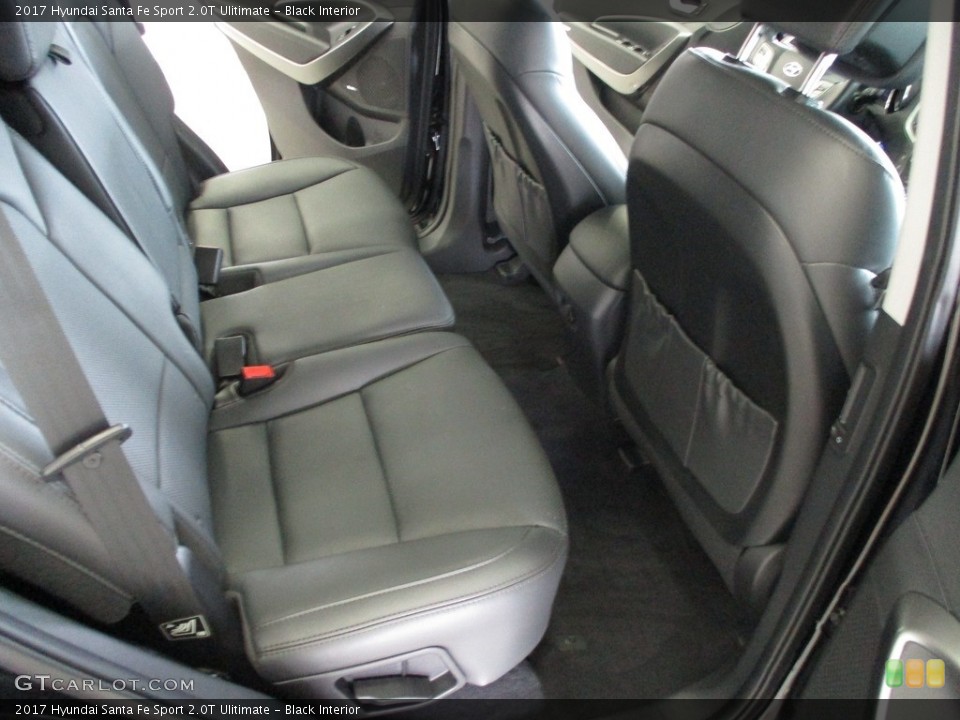 Black Interior Rear Seat for the 2017 Hyundai Santa Fe Sport 2.0T Ulitimate #141226458