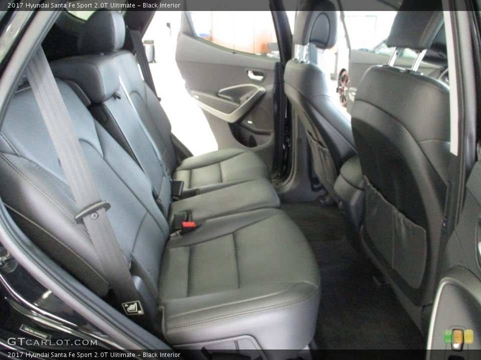 Black Interior Rear Seat for the 2017 Hyundai Santa Fe Sport 2.0T Ulitimate #141226483