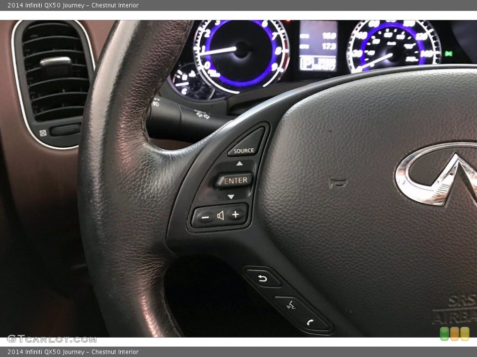 Chestnut Interior Steering Wheel for the 2014 Infiniti QX50 Journey #141226504