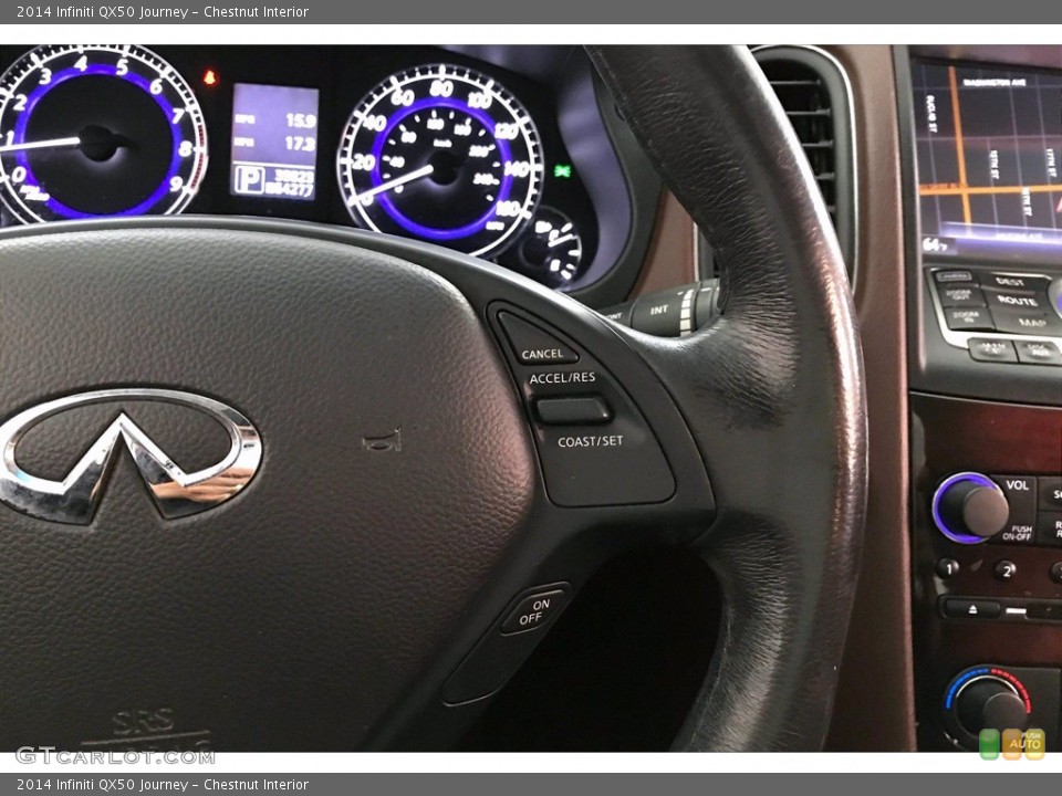 Chestnut Interior Steering Wheel for the 2014 Infiniti QX50 Journey #141226525