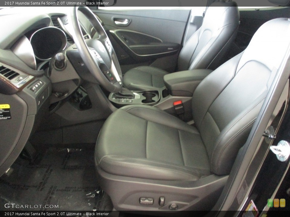 Black Interior Front Seat for the 2017 Hyundai Santa Fe Sport 2.0T Ulitimate #141226660