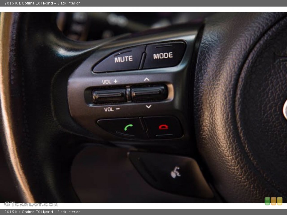Black Interior Steering Wheel for the 2016 Kia Optima EX Hybrid #141227074