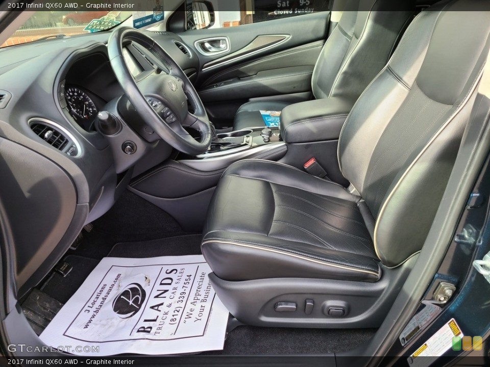 Graphite Interior Front Seat for the 2017 Infiniti QX60 AWD #141227407