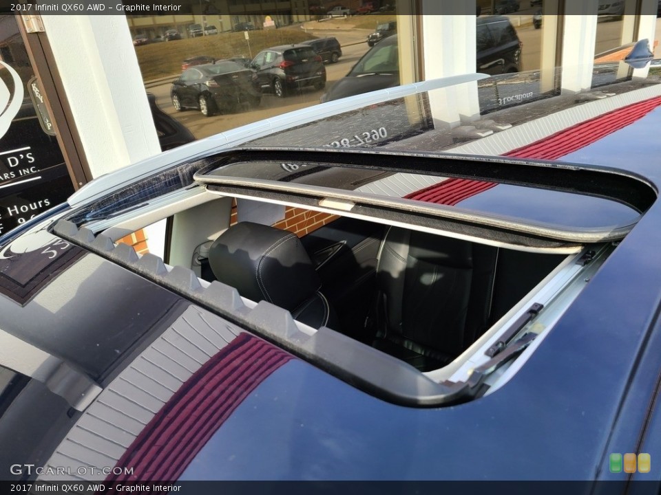 Graphite Interior Sunroof for the 2017 Infiniti QX60 AWD #141227974