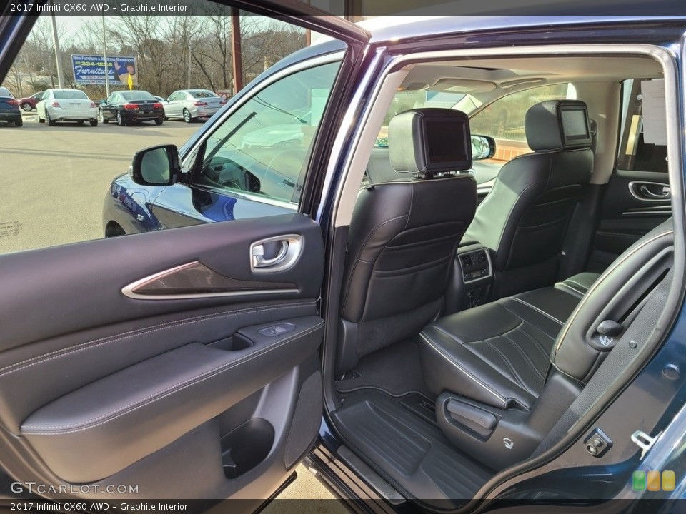 Graphite Interior Rear Seat for the 2017 Infiniti QX60 AWD #141227998