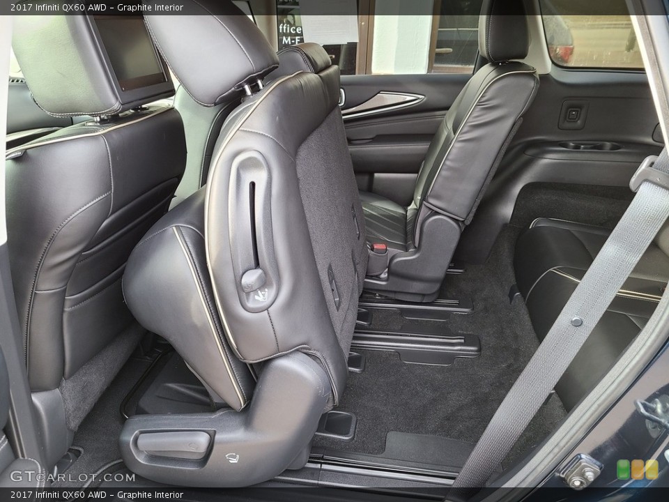 Graphite Interior Rear Seat for the 2017 Infiniti QX60 AWD #141228047