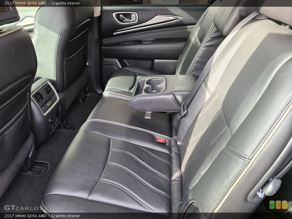Graphite Interior Rear Seat for the 2017 Infiniti QX60 AWD #141228091