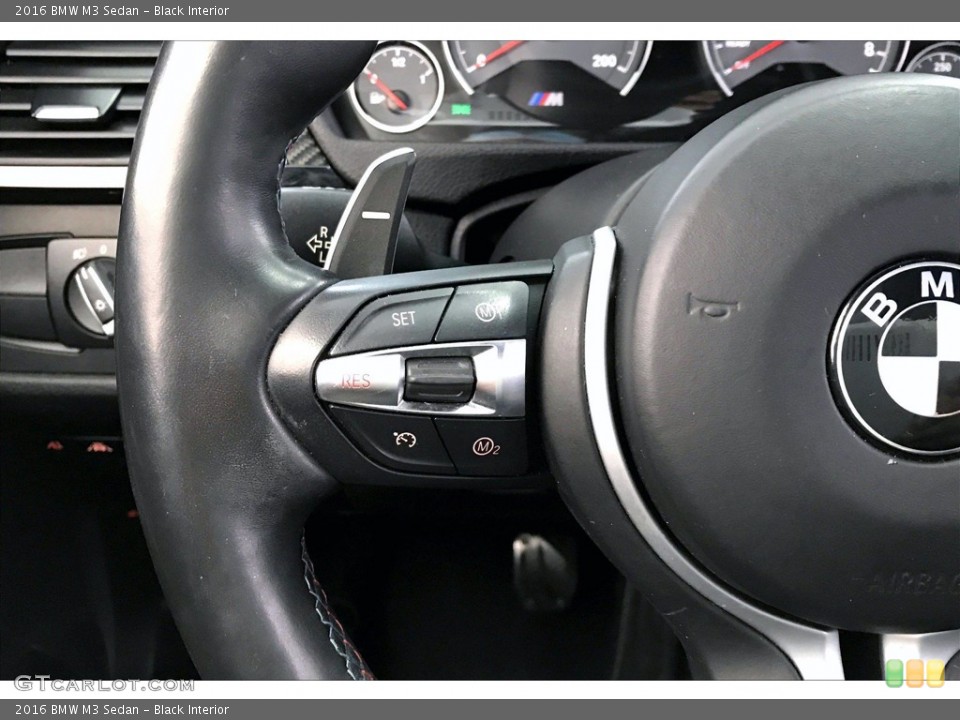Black Interior Steering Wheel for the 2016 BMW M3 Sedan #141228265