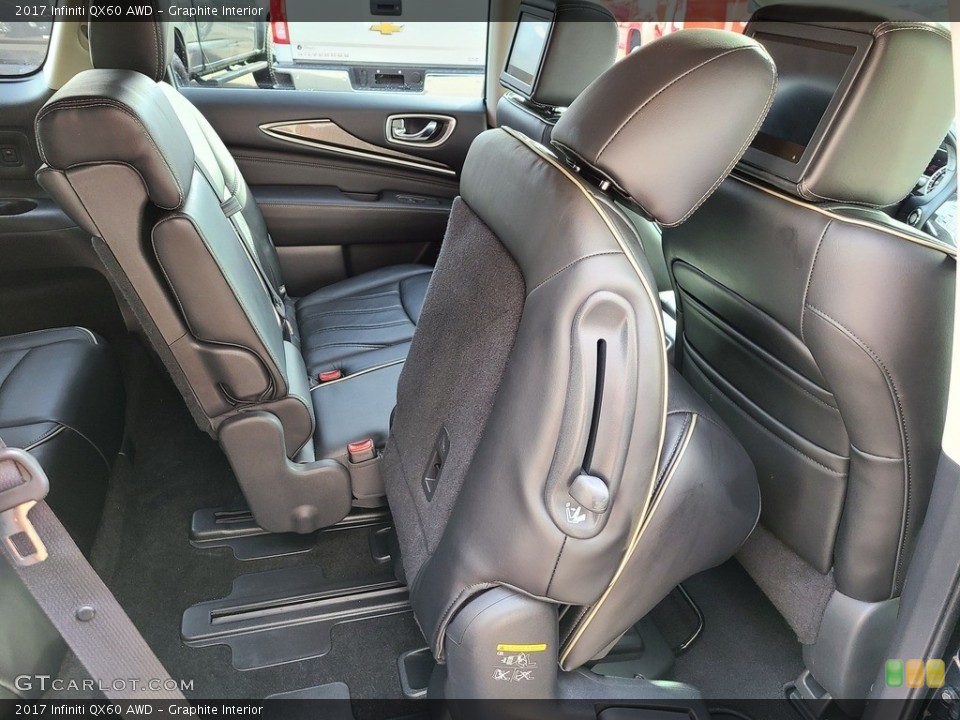 Graphite Interior Rear Seat for the 2017 Infiniti QX60 AWD #141228484