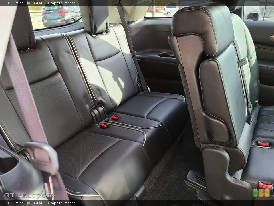 Graphite Interior Rear Seat for the 2017 Infiniti QX60 AWD #141228509
