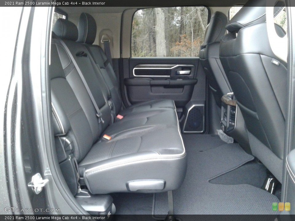 Black Interior Rear Seat for the 2021 Ram 2500 Laramie Mega Cab 4x4 #141228980