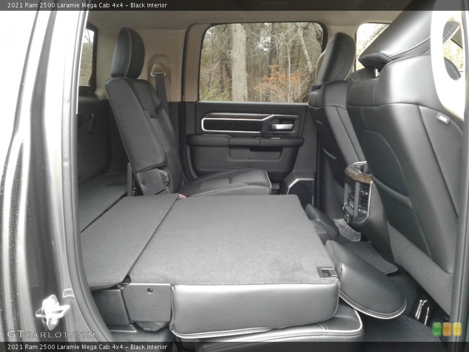 Black Interior Rear Seat for the 2021 Ram 2500 Laramie Mega Cab 4x4 #141229003