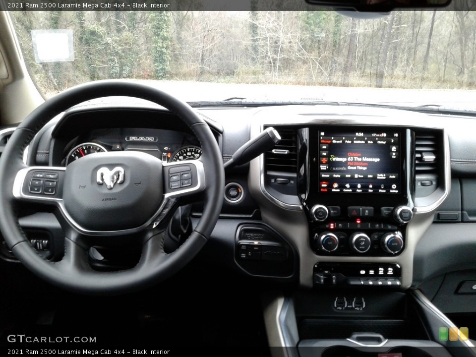 Black Interior Dashboard for the 2021 Ram 2500 Laramie Mega Cab 4x4 #141229057