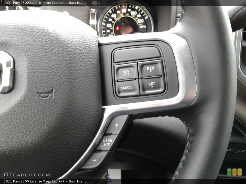 Black Interior Steering Wheel for the 2021 Ram 2500 Laramie Mega Cab 4x4 #141229105