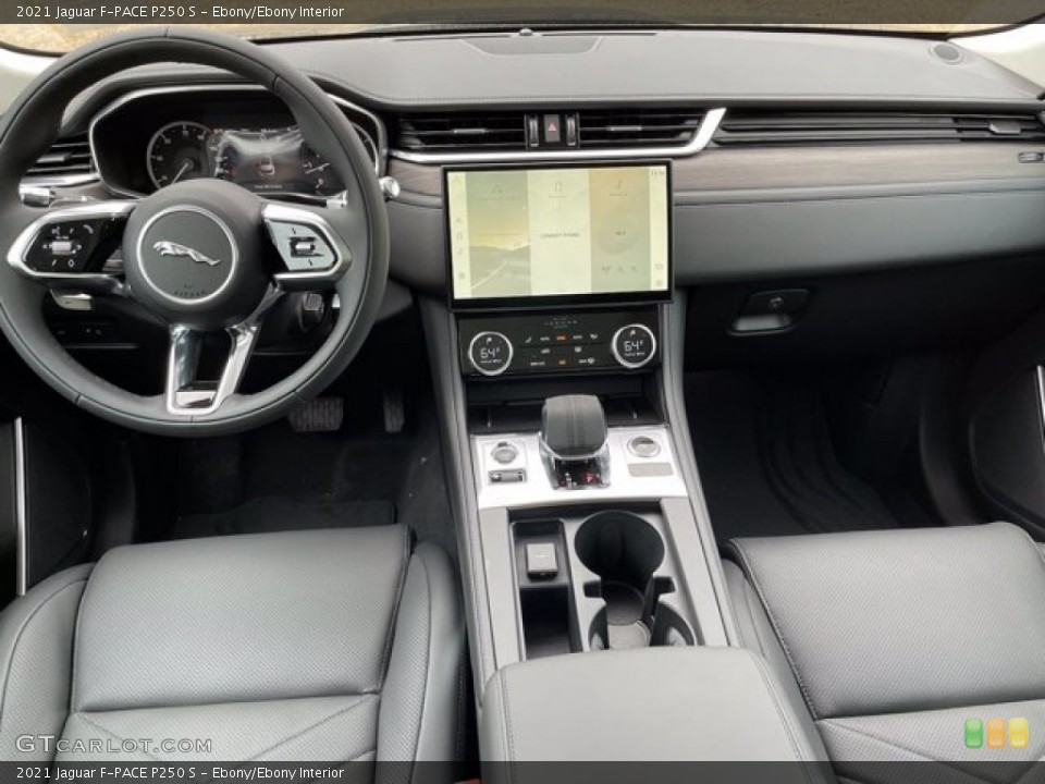 Ebony/Ebony Interior Dashboard for the 2021 Jaguar F-PACE P250 S #141229504
