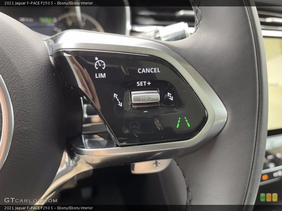 Ebony/Ebony Interior Steering Wheel for the 2021 Jaguar F-PACE P250 S #141229774