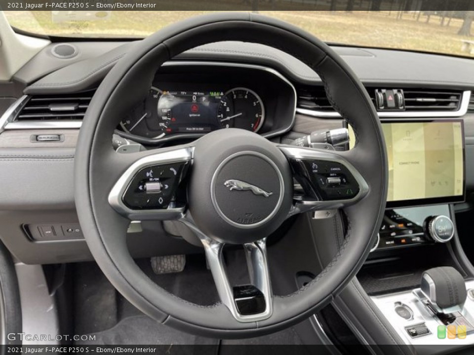 Ebony/Ebony Interior Steering Wheel for the 2021 Jaguar F-PACE P250 S #141229795
