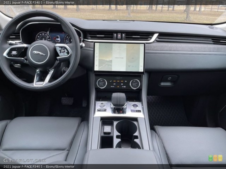 Ebony/Ebony Interior Dashboard for the 2021 Jaguar F-PACE P340 S #141230134