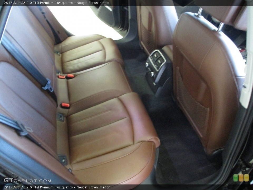 Nougat Brown Interior Rear Seat for the 2017 Audi A6 2.0 TFSI Premium Plus quattro #141231886