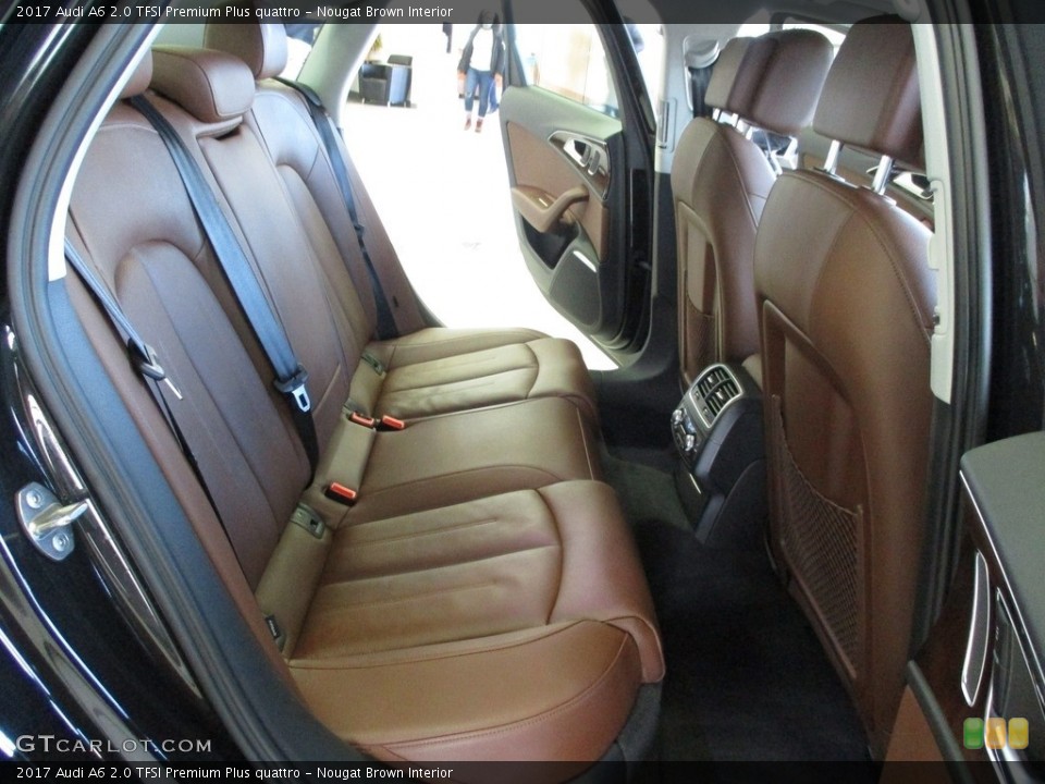 Nougat Brown Interior Rear Seat for the 2017 Audi A6 2.0 TFSI Premium Plus quattro #141231907