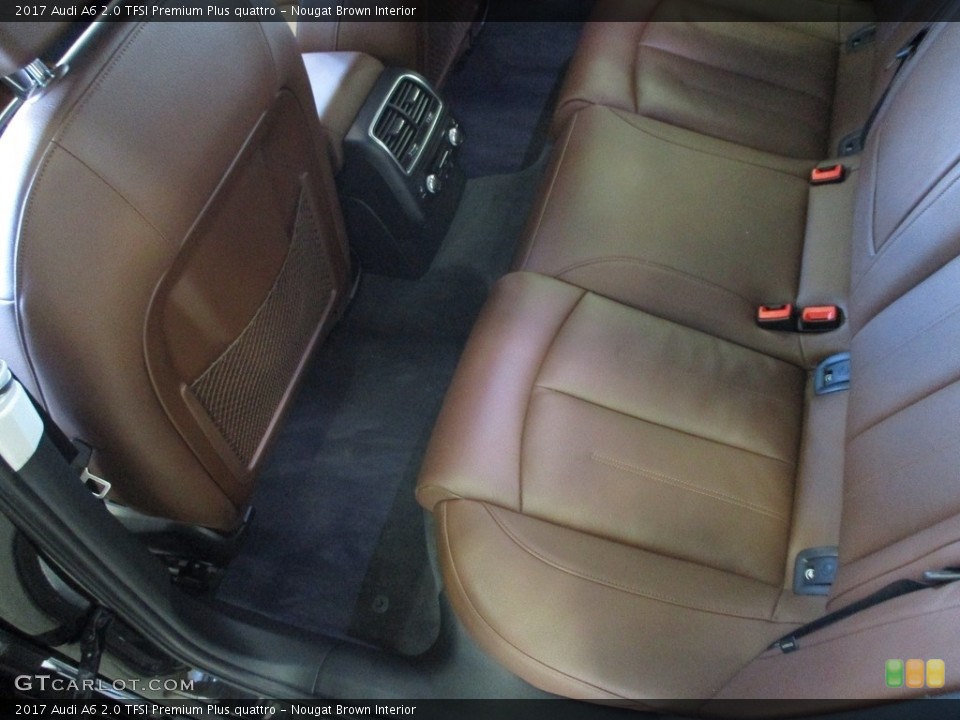 Nougat Brown Interior Rear Seat for the 2017 Audi A6 2.0 TFSI Premium Plus quattro #141231945