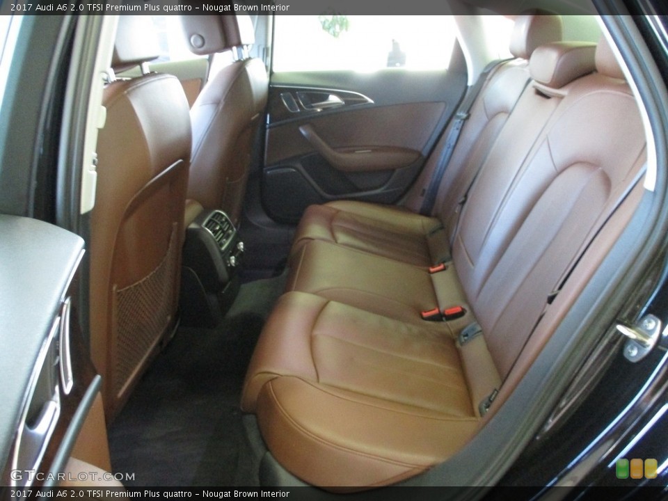 Nougat Brown Interior Rear Seat for the 2017 Audi A6 2.0 TFSI Premium Plus quattro #141231960