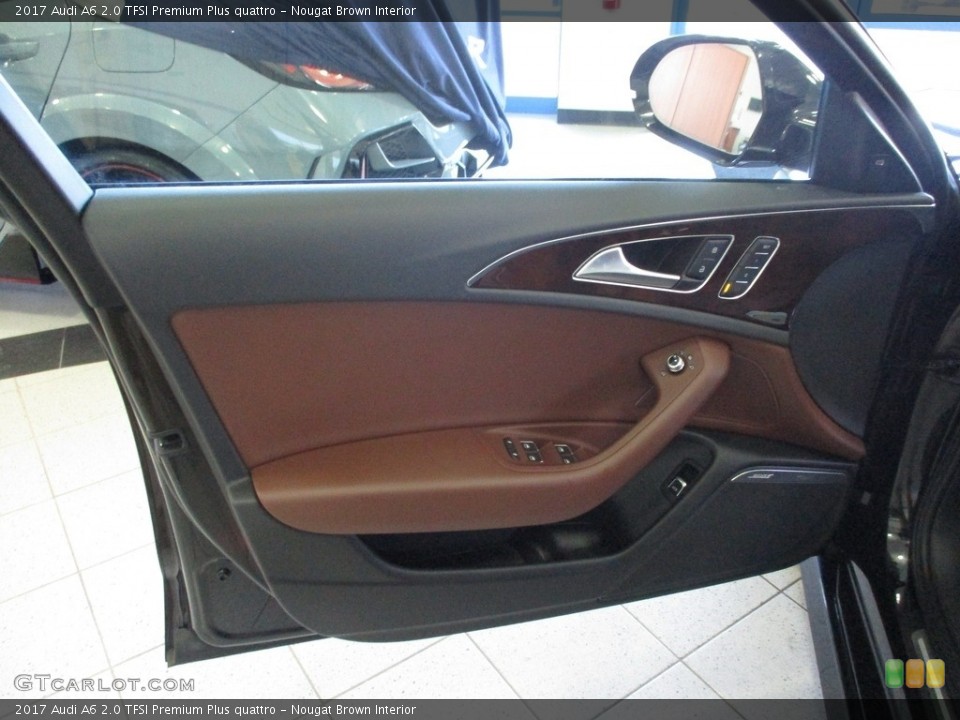 Nougat Brown Interior Door Panel for the 2017 Audi A6 2.0 TFSI Premium Plus quattro #141231981