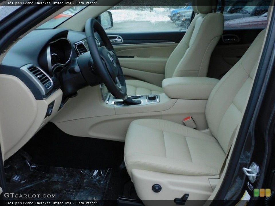 Black Interior Front Seat for the 2021 Jeep Grand Cherokee Limited 4x4 #141235274