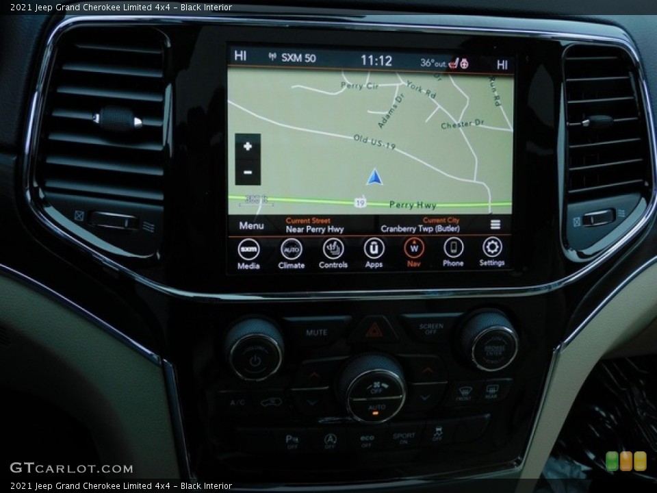 Black Interior Navigation for the 2021 Jeep Grand Cherokee Limited 4x4 #141235388