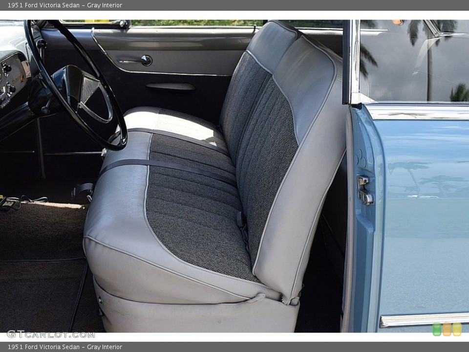 Gray Interior Front Seat for the 1951 Ford Victoria Sedan #141235535